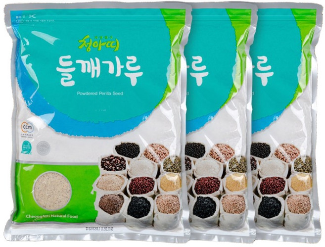 국내산 청아띠 들깨가루 500g x 3봉, 3개