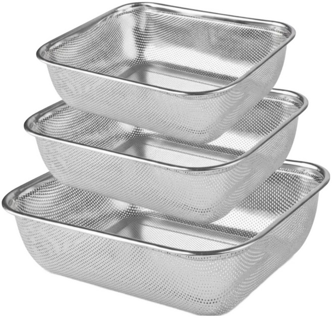 디오티 채반 스텐 소쿠리 타공바구니