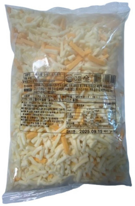 킹스코 트리플 슈레드 피자치즈 1kg 냉장 수량선택, 3개