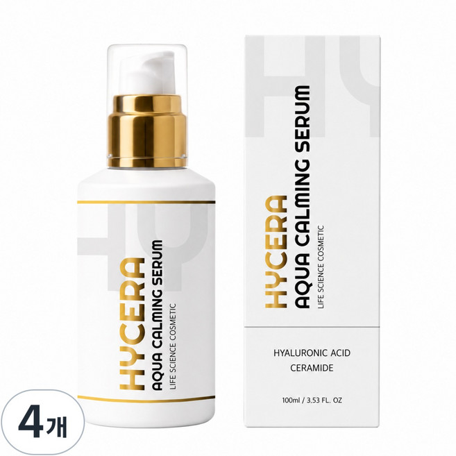 하이세라 속건조 수부지 히알루론산 세라마이드 세럼 에센스, 100ml, 4개