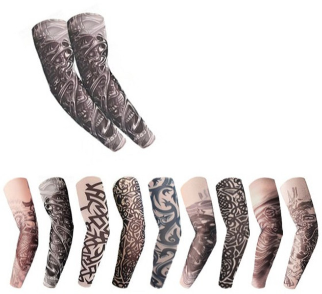 YS 타투 쿨토시 여름 팔토시 자외선차단, 타투쿨토시:컬러혼합랜덤, 1개