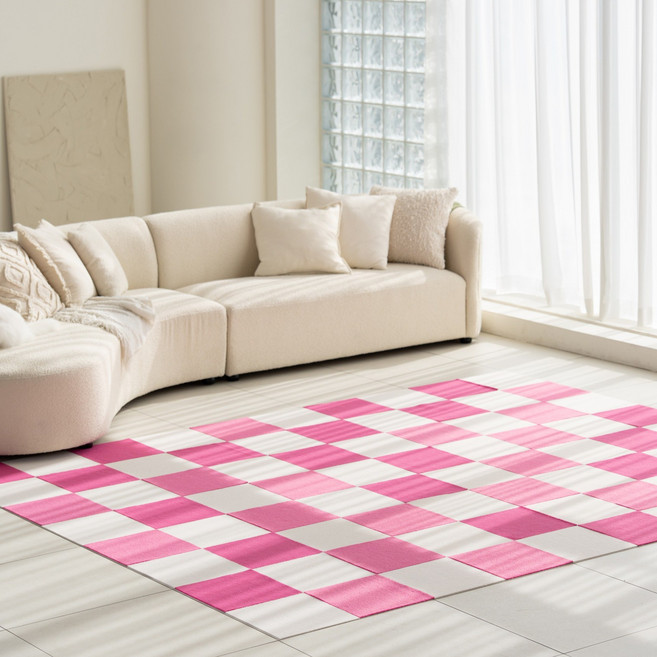 헤라우스점핑 강아지 고양이가 사랑한 카페트 타일 20p, 9핑크, 1세트