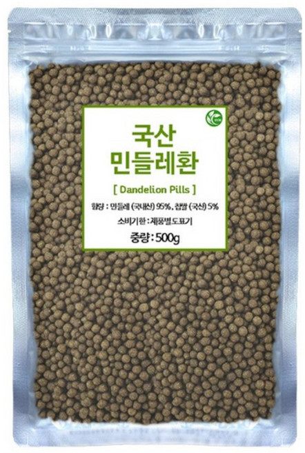 신영몰 국산 민들레환 포공영환 국내산 민들레 사용, 2개, 500g