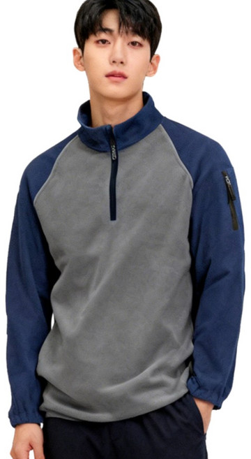 YONO 남성 겨울 방한 후리스 티셔츠 따뜻한 보온 기모 작업복 등산복