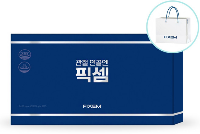 [픽셈공식판매처] 관절 연골엔 픽셈 FIXEM 엠에스엠 NAG 비타민D 프리미엄 선물세트 3개입, 3개, 60정