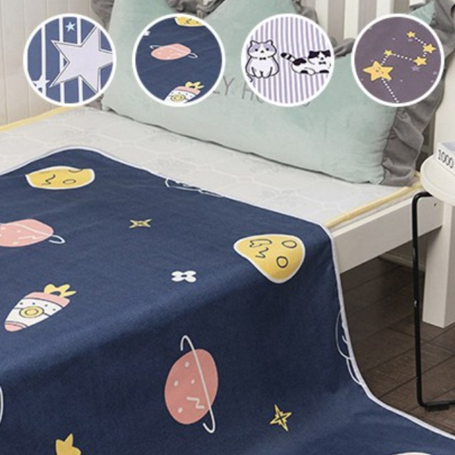 드리밍 양면 생리 방수패드 논슬립 기능성 순면 매트 침대 이불 매트리스 방수요, 해피플래닛