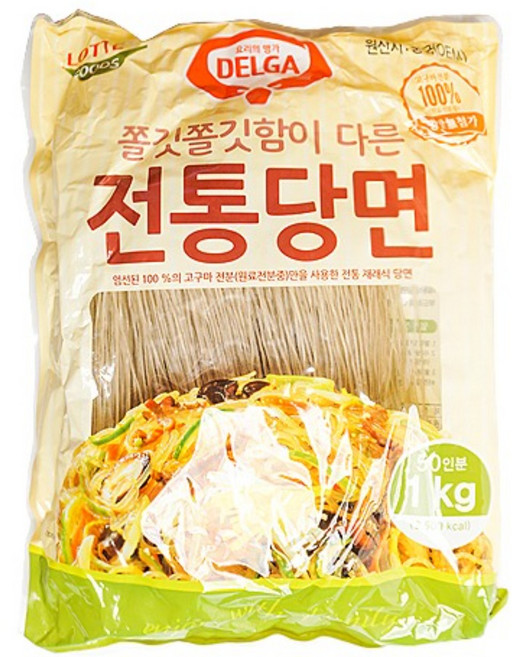 롯데푸드 델가 전통당면 1KG 10개