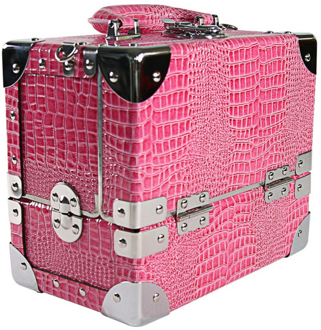 코디피아 메이크업박스 207 핑크 2단 소형, 1개