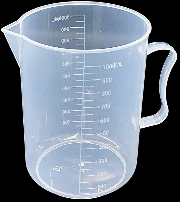 제나 비커 1리터 강력한 플라스틱 재질 SLD1000, 일반, 1개, 1000ml