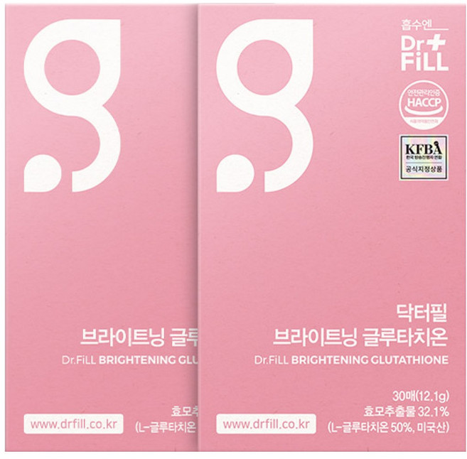 닥터필 브라이트닝 글루타치온 30매, 2개, 12.1g