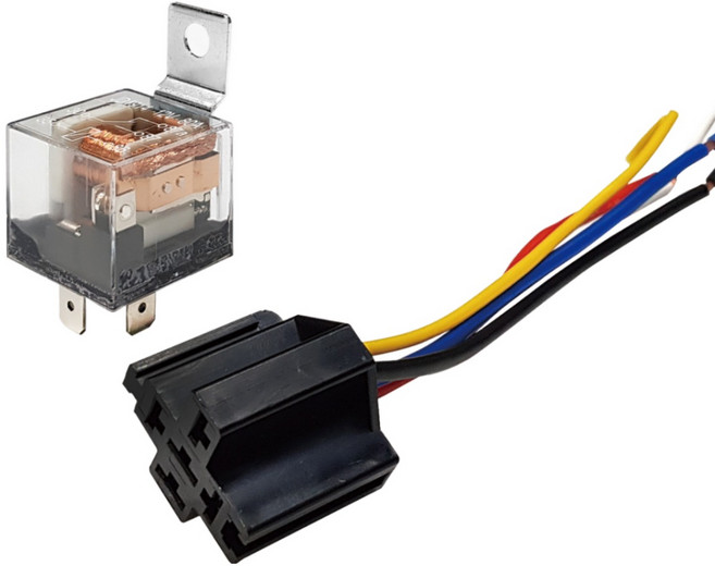 오토티엔 자동차 오토바이 12V 80A 5P릴레이 소켓포함 클락션 AL2, 1개
