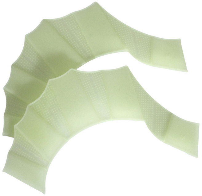 TLB 워터핏 개구리 손 물갈퀴 오리발 물놀이용품 수영 장갑, 그린