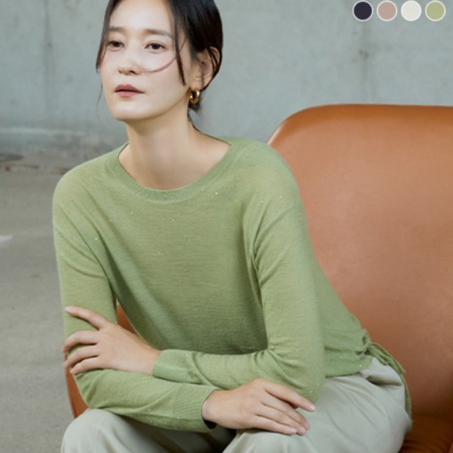 [LBL] 25FW 멜팅 캐시미어100 시퀸 니트