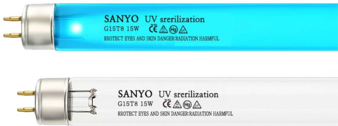 산요자외선 살균램프 G15T8, 12개, 1