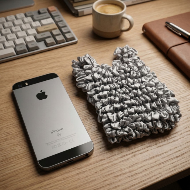 늘어나는 펄 요술 장바구니 손 가방 스몰, 실버, 1개