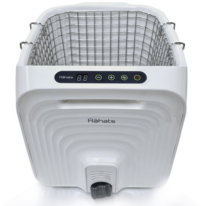 [라하츠] RS-4 다용도 초음파 세척기 야채 과일 식기 젖병세척 국내산 무설치 세척기, 포그화이트