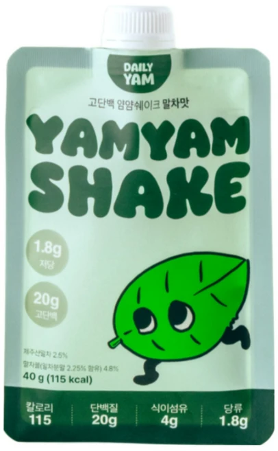 데일리얌 단백질 쉐이크 얌얌쉐이크 말차맛 1BO, 7개, 40g - 쿠팡