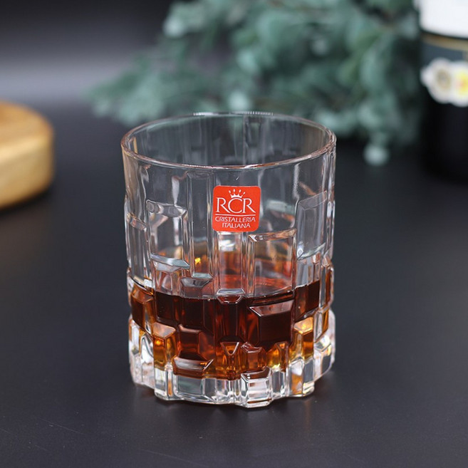 RCR 크리스탈 위스키 언더락 유리 컵 잔 글라스, 1개