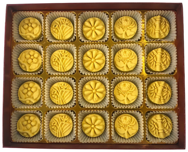 *추석선물 추천*100%국산 송화다식 15구 20구 고급 상견례 인사선물 답례품 어르신간식, 기본띠지 포장