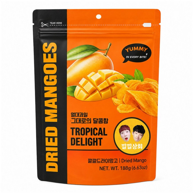 낄낄 드라이망고 건망고 건조망고 필리핀망고, 5개, 100g