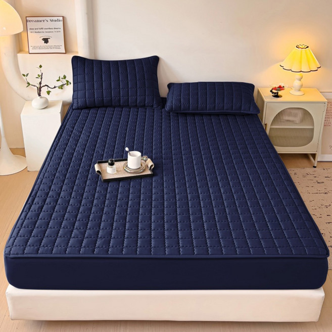 Gawik 방수 누빔 매트리스 커버 침대커버 알러지제어방수 침대 커버침대 삿갓(베개커버 미포함)