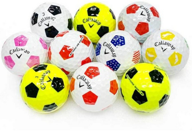[캘러웨이] 트루비스 로스트볼 A/A-등급 혼합 20알 컬러 시인성 라운딩연습 겸용, 화이트, 1개, 20개입, 1개