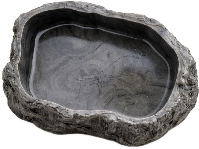 NRC 극사실 연못물그릇 소사이즈 NR-S17 파충류 소라게 도마뱀 물그릇, 1개, 혼합