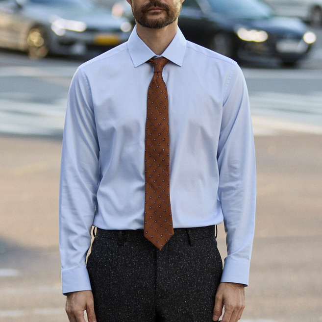 [STCO] 남성 [툭] 텐셀 스트레치 셔츠 클래식핏 블루