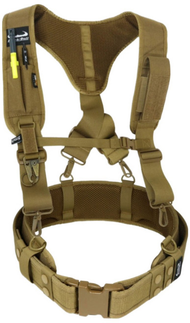 블랙불 워크웨어 엑스반도 + 패디드툴벨트, 1개, 코요테 탄