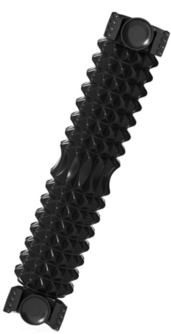 LOVCHO 고정형 EVA 홈트 스트레칭 마사지 폼롤러, 1개, 검정색