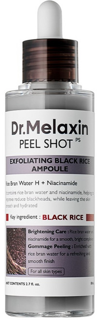 2위 - 닥터멜락신 필 샷 각질 케어 쌀 앰플 고마쥬 필링 젤 흑미, 80ml, 1개
