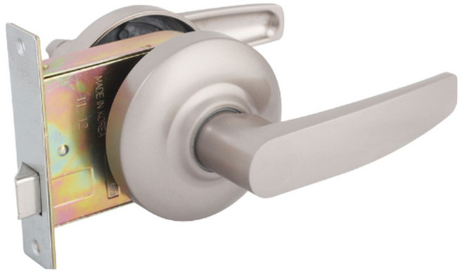 문고리닷컴 예스코리아 9005L 하우젠 그레이 통로용 방화문 열쇠없음 잠금없음, 1개