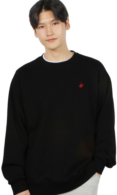 비버리힐즈폴로클럽 오버핏 프리미엄 맨투맨 커플 빅사이즈 긴팔티 BP-1052