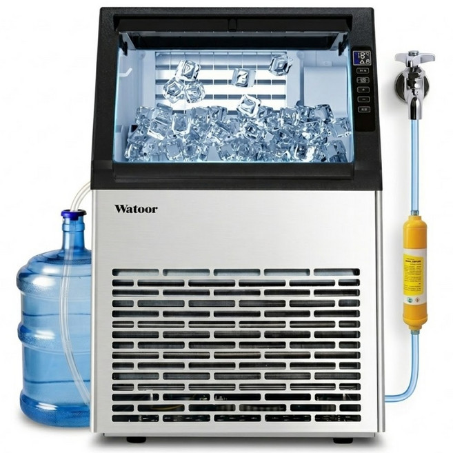 아이스퀵 빠른 제빙기 업소용 대용량 사무실 PC방 스크린 골프 연습장 카페 음식점 사각 얼음, QI-10(60kg)