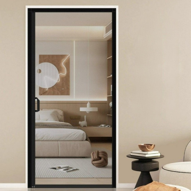 블루조이 프리미엄 자석 현관 방충망 손잡이형, 1개