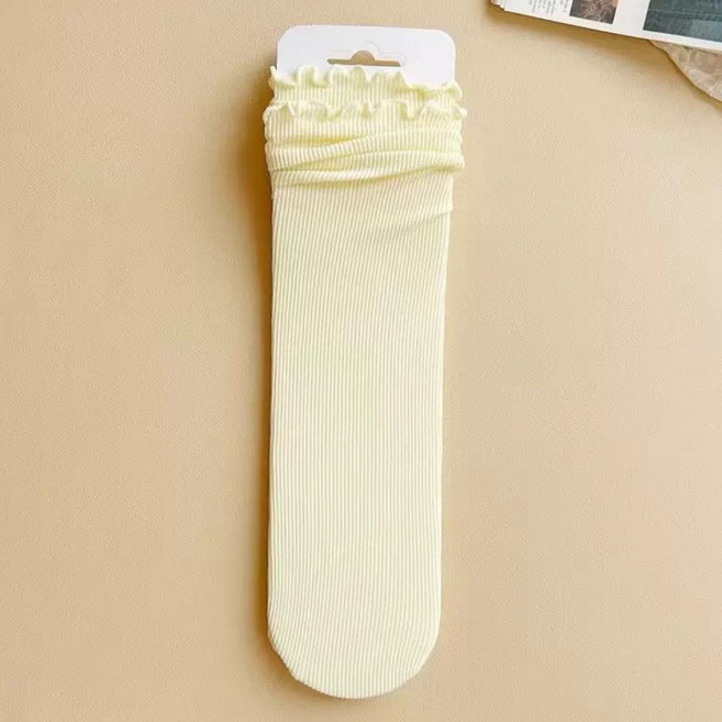 [HamLock] - 여름-가을 여성양말 5켤레( 1 Set ) 얇은 면 시스루 양말 무압박 골지 무봉제 (4차 재입고 완료!!! )