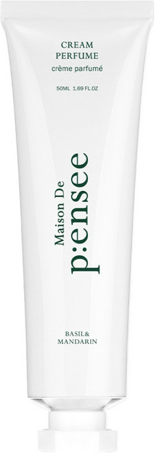 메종 드 펜세 크림 퍼퓸 고체 향수 바질 앤 만다린, 50ml, 2개