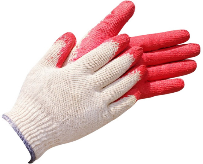 메가그립 반코팅장갑 적색 고급코팅장갑 면 목장갑, 100세트