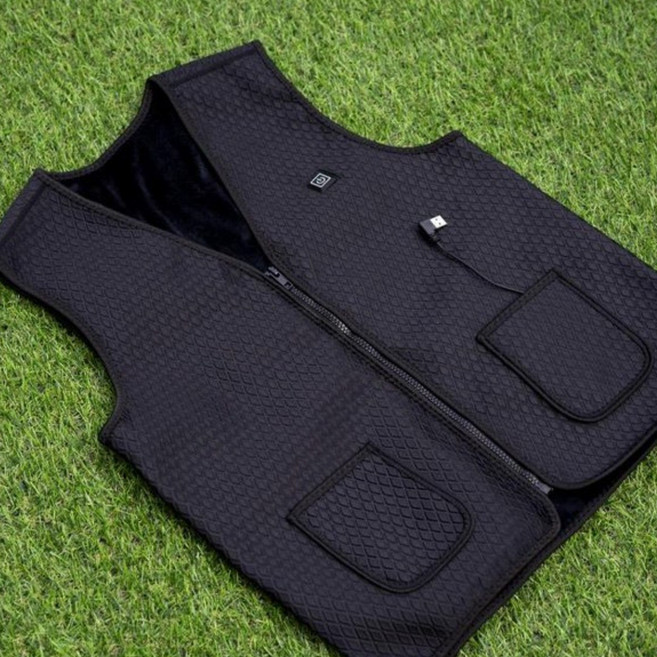 최대 55도 발열 열선 방한 usb 온도조절가능 온열 조끼 KC 인증