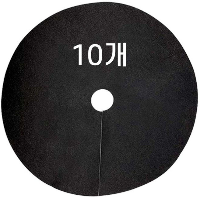 나무 제초매트(블랙) 잡초방지 부직포 보온재 방초 매트, 52호, 10개