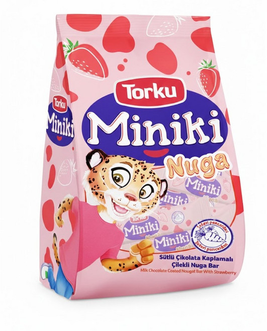 토르쿠 딸기 누가초콜릿 240g 미니초코바 사무실간식, 3개