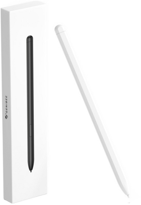 지니비 갤럭시탭 베이직 S펜 호환 와콤 EMR 태블릿 터치펜, 1개, 화이트