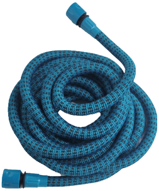 썬라이즈 매직나인 물호스 15M 릴호스 호수 라텍스 단품 주름호스 고압 세차 베란다호스, 썬_블루, 150cm