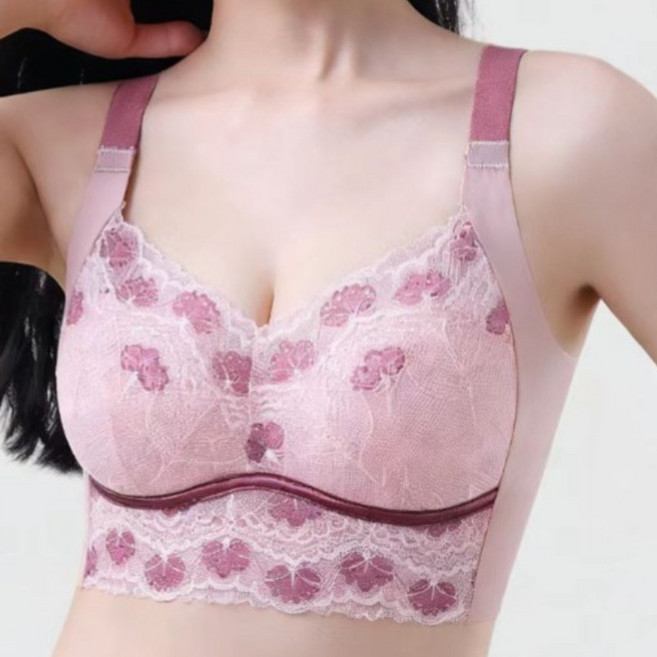 코사르티 1+1 레이스 여성 속옷 백라인 노와이어 브라 고정몰드 3D몰드컵 빅사이즈 여성 브라