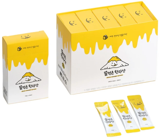 [꿀먹은 한라산] 귀한 제주산 100% 사양 꿀 스틱 50개입(단품), 500g, 1개 - 쿠팡