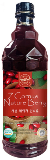 조은약초 세븐 산수유 청, 900ml, 3개