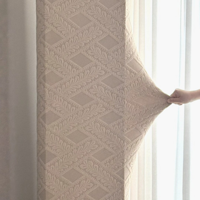 생활스토리 먼지 차단 청정 에어컨 커버 사이즈 호환, 소프트 브라운