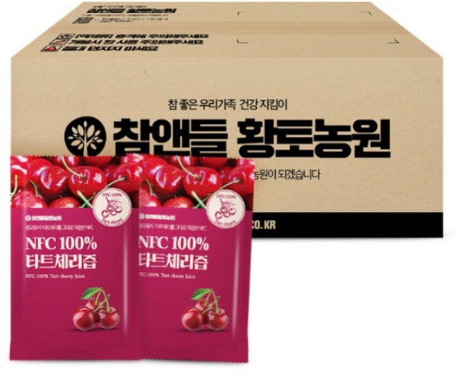 참앤들황토농원 NFC 타트체리즙, 70ml, 100개