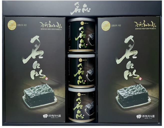 광천해저김 명품 선물세트 4-3호 + 쇼핑백, 1세트