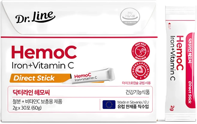 닥터라인 헤모씨 철분 30p, 60g, 1개 - 쿠팡